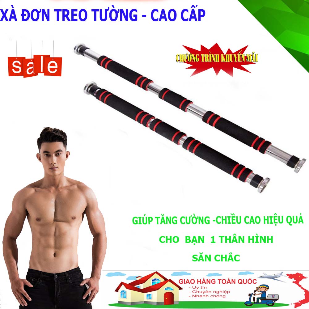 [Hàng Xịn] Xà Đơn Gắn Cửa, Xà Đơn Treo Tường, xa don gan cua, xa don treo tương, inox 304 không rỉ, dầy, chắc,