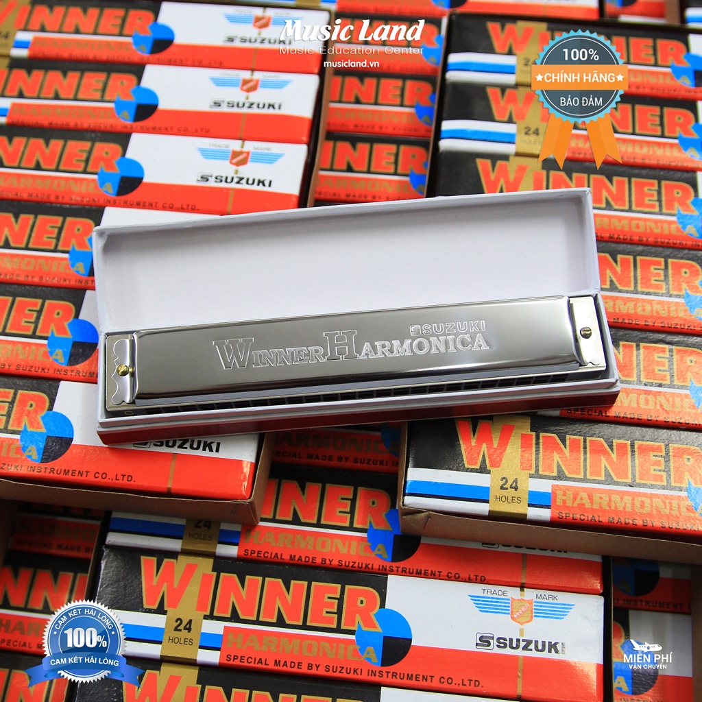Kèn Harmonica Suzuki Winner W-24 – Chính Hãng