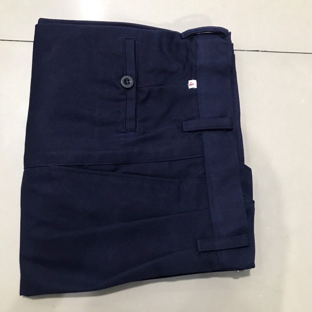 Quần bảo vệ nam quần tay âu công sở màu xanh đen vải kaki thành công siêu xịn -Nsafe