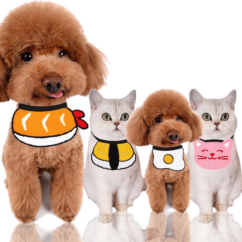 Yếm cổ cho chó mèo nhiều hình thù dễ thương
