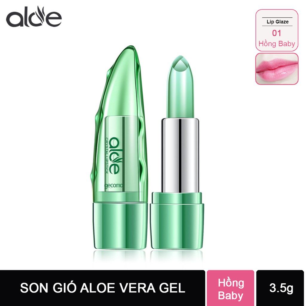 Combo 2 Thỏi Son Gió AloE Cao Cấp + ( quà tặng bút chì kẻ mày)