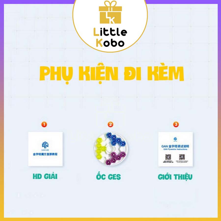 [Enhanced] Rubik Gan Pyraminx M Stickerless Rubic Tam Giác Nam Châm Flagship Pyramid