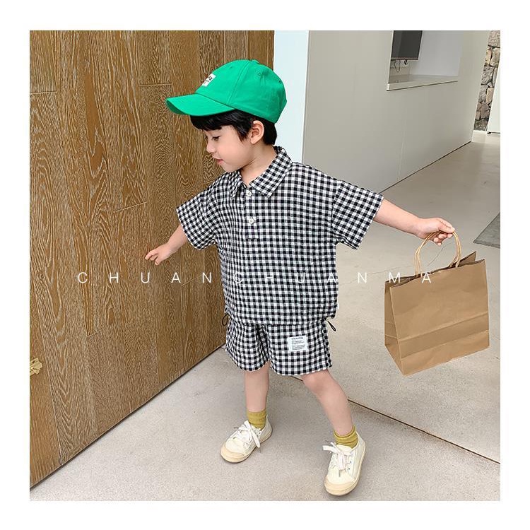 Set quần áo thể thao phong cách phương Tây thời trang mùa hè cho bé trai