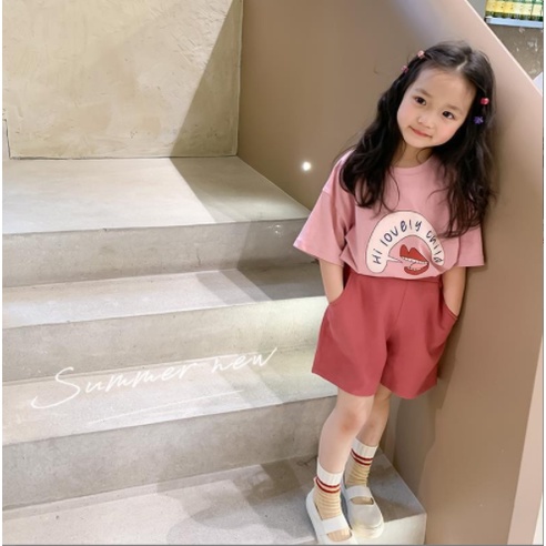 Quần short cotton style Vintage cho bé Q622