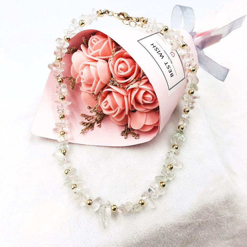 Vòng Cổ Choker Dáng Dài Màu Trắng Trong Suốt Thời Trang Cho Bạn Gái|Trang Sức