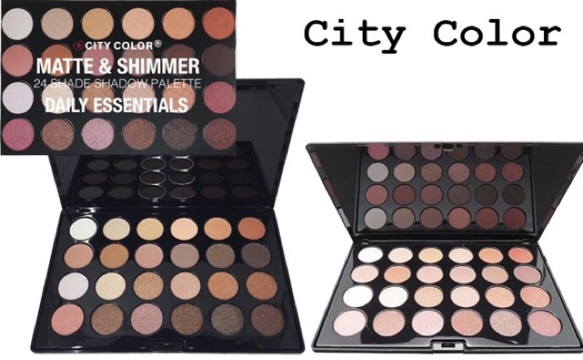 BẢNG MÀU MẮT CITY COLOR MATTE & SHIMMER 24 SHADE SHADOW PALETTE Daily_Essentials