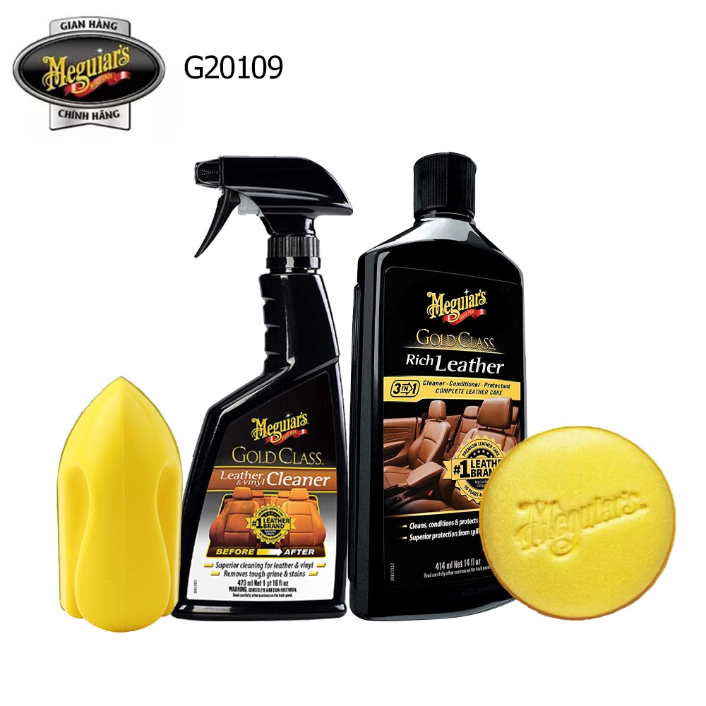 Meguiar's Combo G7214 chăm sóc và bảo vệ da ô tô (4 sản phẩm) - G20109