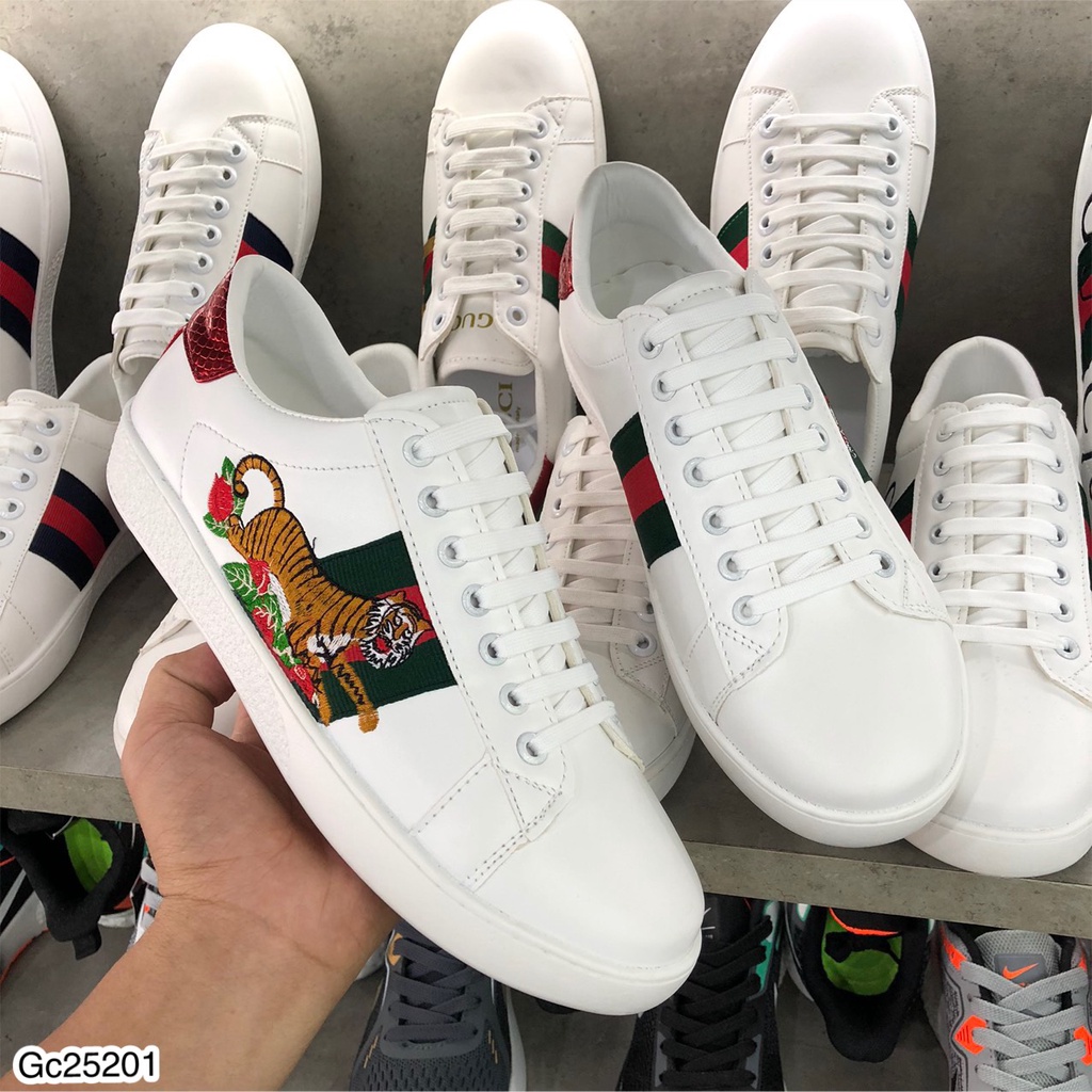 Giày Sneaker GC Nam Nữ Thêu Hình Hổ Cực Đẹp - Giày Sneaker GC Nam Thêu Hình Siêu Chất