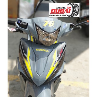 Tem Trùm Wave RSX Xám Xi Măng X