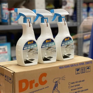 [SALE - CHÍNH HÃNG] Siêu tẩy dầu mỡ lâu ngày Dr.C - 500ml làm sạch hút mùi, vật dụng nhà bếp chỉ 1 lần