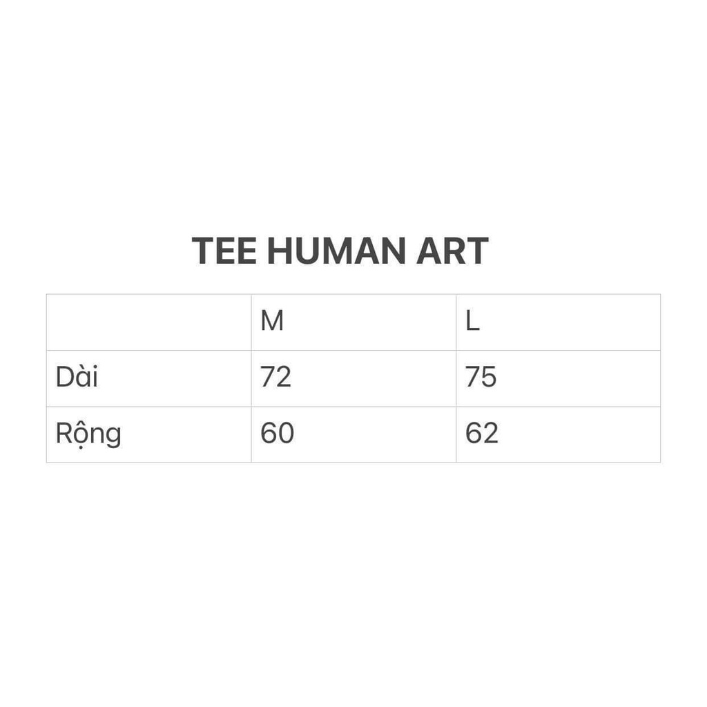 Áo thun cotton tay ngắn human art Nass (𝐇𝐔𝐌𝐀𝐍 𝐀𝐑𝐓 𝐓𝐄𝐄)