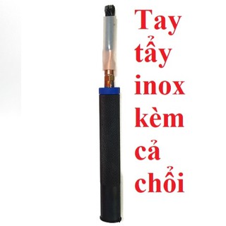 Tay điện hoá máy tẩy mối hàn inox kèm cả chổi