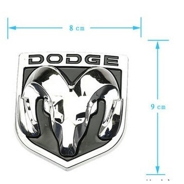 MỚI Đen và đỏ Head Grill Tailgate Badge Badge Sticker Decal cho Dodge Ram Chromed Metal