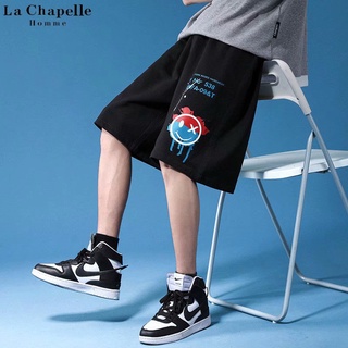 Quần Short Thể Thao Dáng Rộng Lưng Thun Co Giãn In Hoạt Hình Phong Cách Hàn Quốc Thời Trang Mùa Hè Cho Nam Size M-8Xl