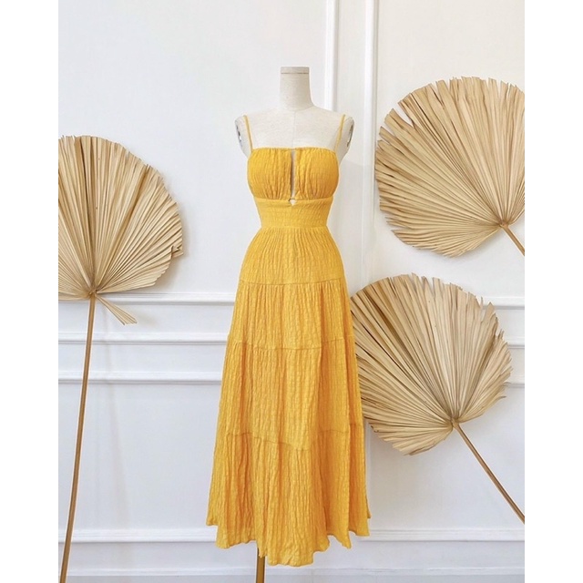 Đầm maxi (có bigsize) Lyn hở lưng đi biển dạo phố chụp hình sống ảo cực đỉnh kèm clip và ảnh thật ph