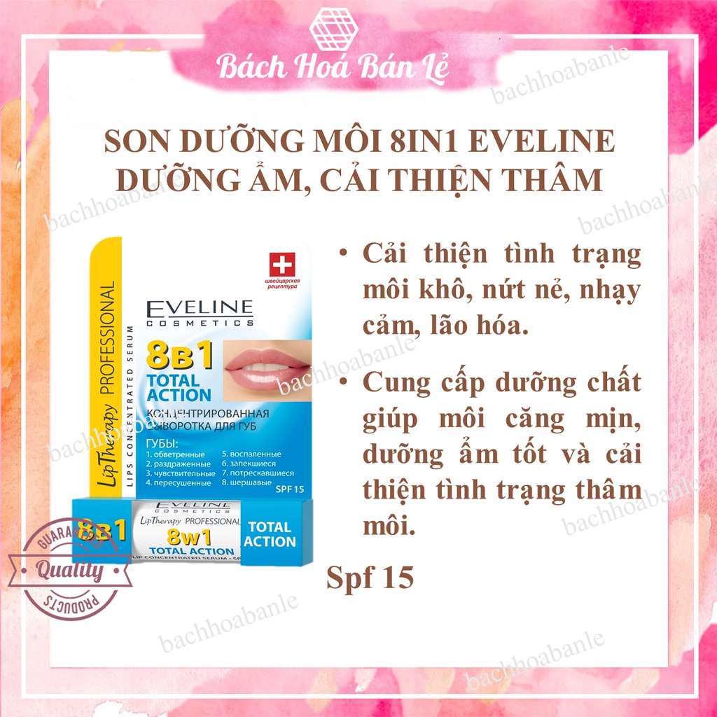 Son Dưỡng môi toàn diện 8in1 Eveline