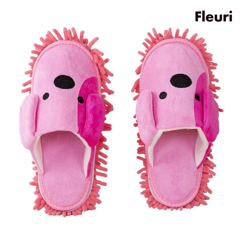 [Fleurir] Dép Lau Sàn Lười Có Thể Tháo Rời Và Giặt Sạch Trang Trí Phòng