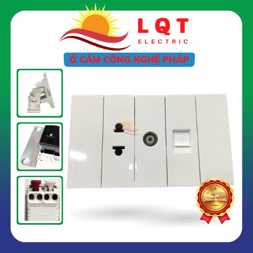 Ổ cắm điện, ổ mạng thoại tivi thiết bị điện Schneider Avataon A Hàng chính hãng Cao Cấp