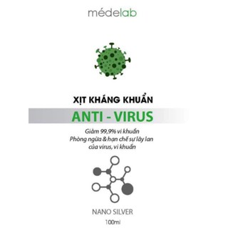 Xịt kháng khuẩn Medelab