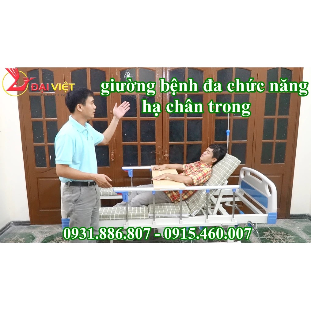 Giường y tế đa năng hạ chân trong đầy đủ chức năng