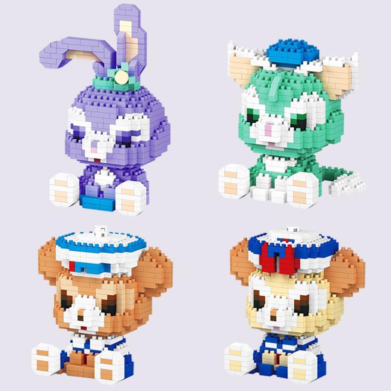 DISNEY Bộ Đồ Chơi Lắp Ráp Mô Hình Nhân Vật Lena Belle Hiệu Ứng 3D