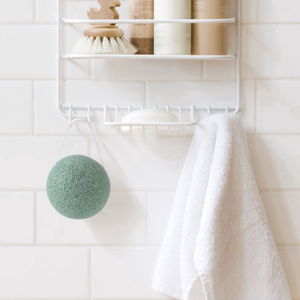 Bông rửa mặt làm từ sợi khoai nưa thực vật tự nhiên mềm mại giúp tẩy tế bào da chết