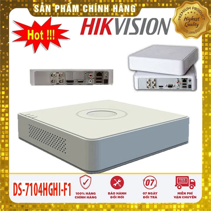 Đầu Ghi Hình 4 Kênh HIKVISION DS-7104HGHI-F1