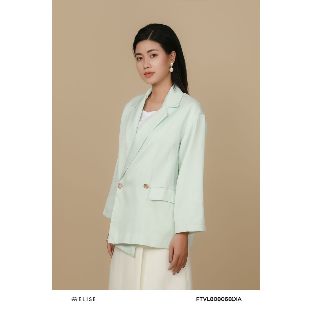 [Mã FAMALLT5 giảm 15% đơn 150k] Áo vest xanh cúc thiết kế Elise | BigBuy360 - bigbuy360.vn