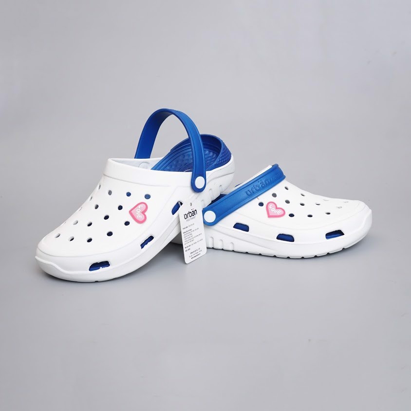 [Mã SKAMLTSM9 giảm 10% đơn 99K] [Thanh lý lỗ] Giày sục urban nam nữ siêu nhẹ - Trắng lòng xanh | BigBuy360 - bigbuy360.vn