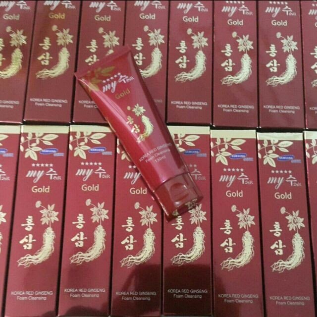 Sữa rửa mặt My Gold hồng sâm Hàn Quốc trắng mịn da