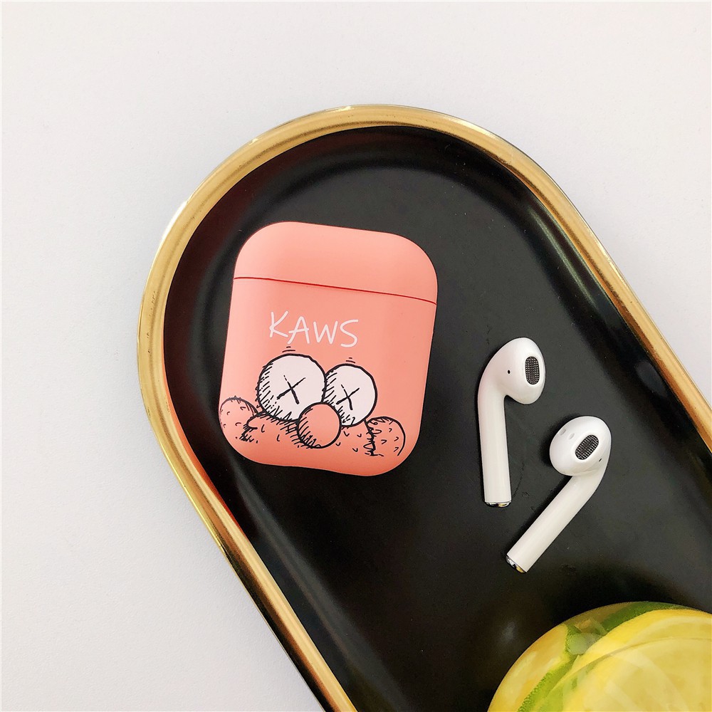 Kaws Apple Airpods 1/2 case Tide brand universal wireless Bluetooth headset luminous embossed hard shell for i11 i12