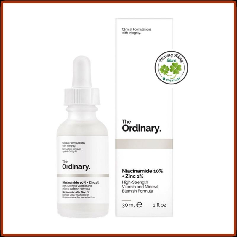 Tinh chất dưỡng sáng da The ordinary Niacinamide 10% và Zinc 1%