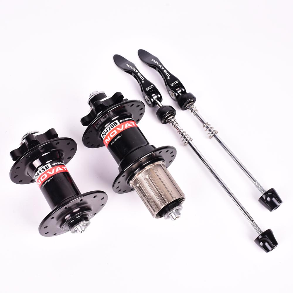 Vòng Bi Bánh Xe Trước/Sau 28 32 36 Lỗ 8/9/10/11/12 Tốc Độ Cho Xe Đạp Novatec D041SB