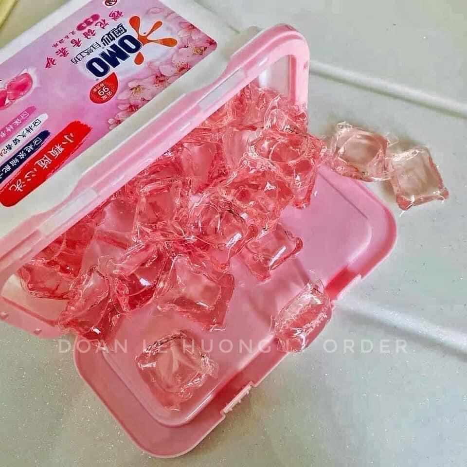 Viên giặt quần áo Omo - 1 hộp 50 Viên giặt xả giữ màu quần áo, lưu hương lâu 24h