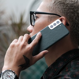 DÁN DA SAMSUNG GALAXY S21 - Chính hãng Khắc Tên, chất liệu da bò