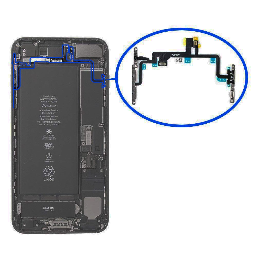 Nút Bấm Nguồn / Đèn Led Thay Thế Cho iPhone 7 7P 8 8 Plus