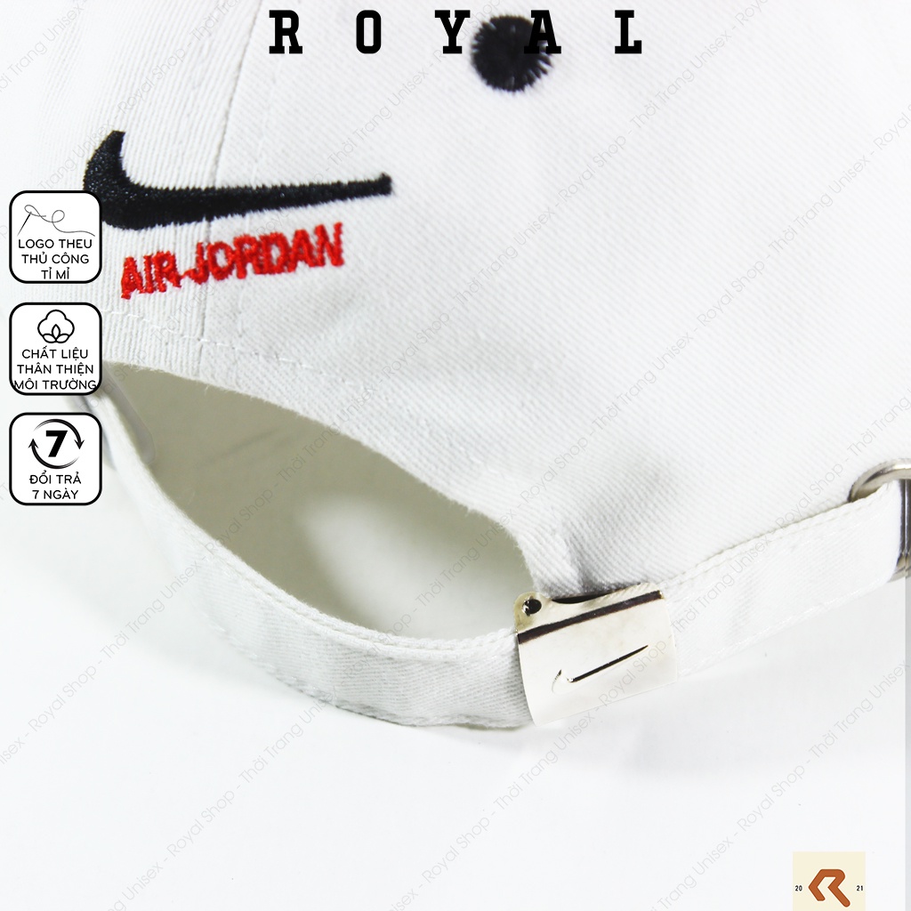 Mũ Lưỡi Trai jordan Nón Lưỡi Trai Nam Nữ JD Vải Kaki Cotton Hàn - Royal Caps