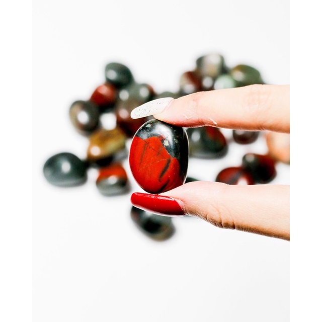 ĐÁ THANH TẨY AFRICAN DRAGON BLOOD STONE RUNG BÓNG