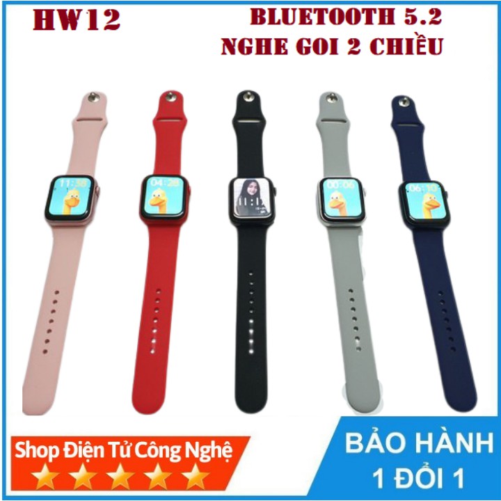 Đồng Hồ Thông Minh HW12 S6 Tiếng Việt Thay ảnh Thay dây Nghe gọi Tràn viền Núm xoay Bluetooth 5.2 40mm