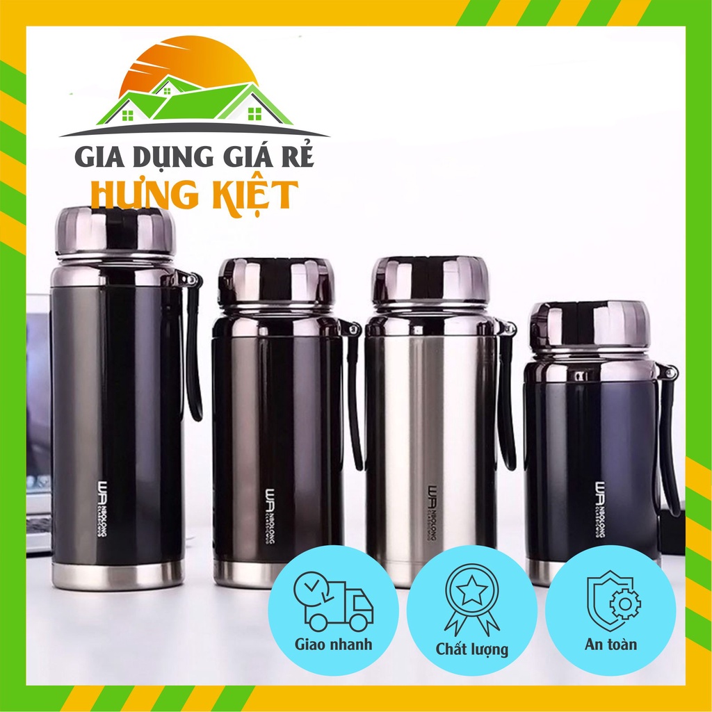 Bình giữ nhiệt BAOL L7 nắp kim cương INOX 304 dung tích 1000ml/1200ml/1500ml