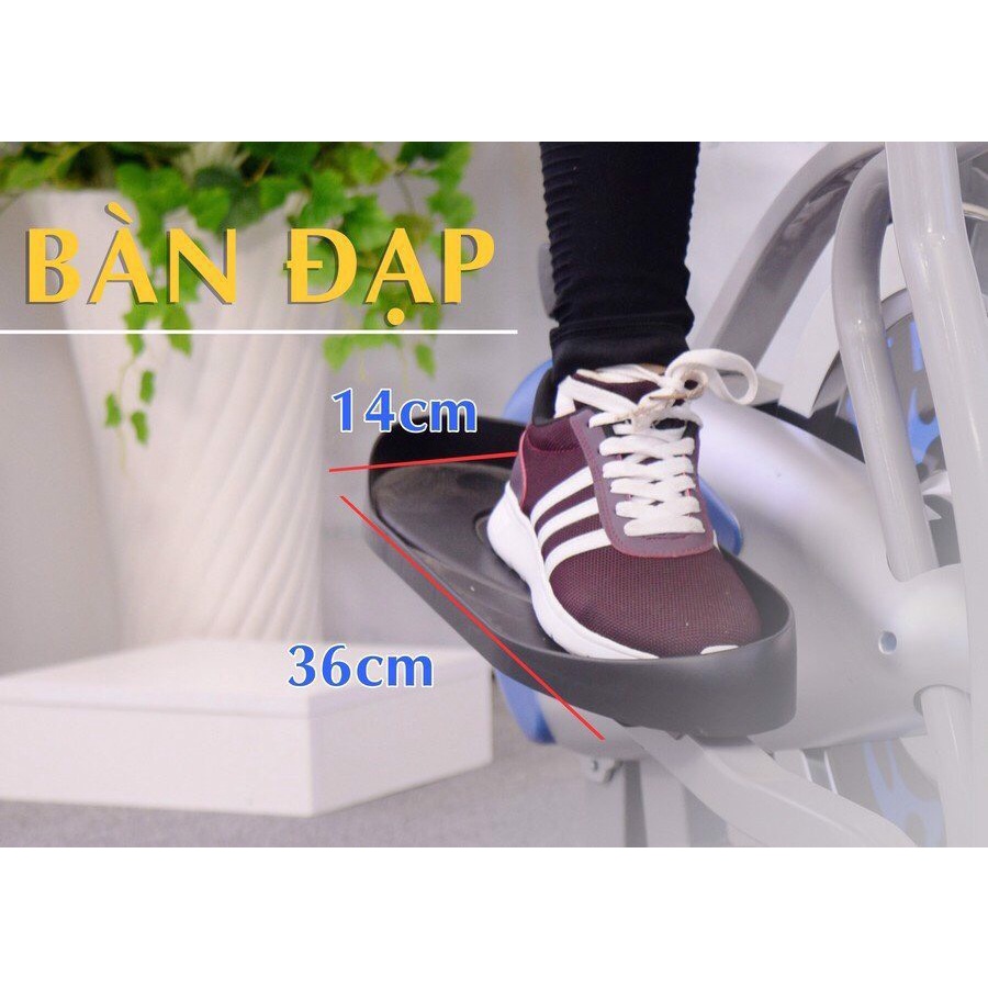 Xe đạp tập thể dục toàn thân mofit - Kèm đĩa xoay eo và tạ tay