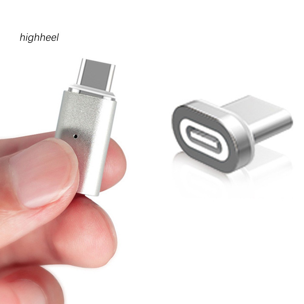 【OPHE】Mini Magnetic Type-C Micro USB 8Pin Charger Adapter Converter for Android iPhone