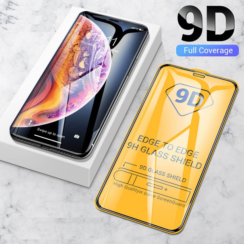 Kính cường lực 4D bảo vệ toàn màn hình điện thoại Apple iPhone 12 Mini 11 Pro 6 6s 7 8 Plus X XS Max