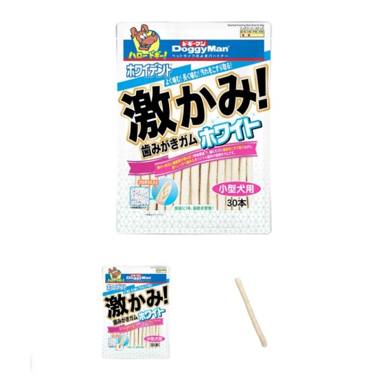 Que gặm cho chó da bò sáp ong Doggyman 10 12 30 cây, snack sạch răng cún Con Mèo Xiêm