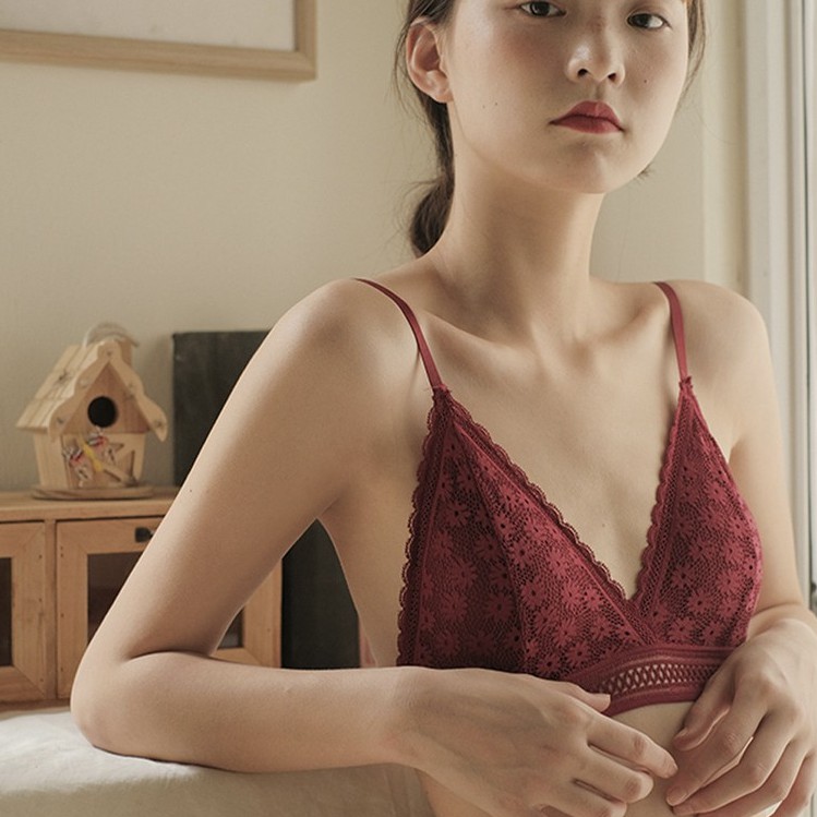 Áo Bra Nữ Ren, Áo Ngực Nữ 2 Dây Mút Mỏng ZANA BRA B7156