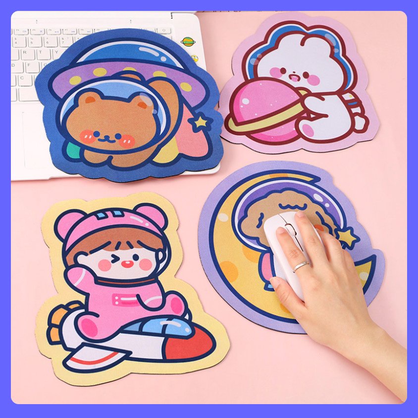 Bàn di chuột hoạt hình so cute - Lót chuột Laptop nhỏ xinh dễ thương - Quà tặng sinh nhật đẹp ý nghĩa