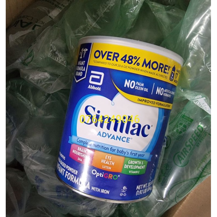 Sữa bột Similac Advance Optigro 873 gram