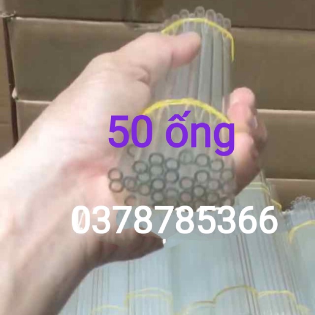 Ống hút thuỷ tinh combo 50