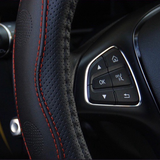 Bọc vô lăng da, có lỗ thoáng khí GIÁ RẺ size 38cm phù hợp các dòng xe ô tô - Auto Bảo Lộc