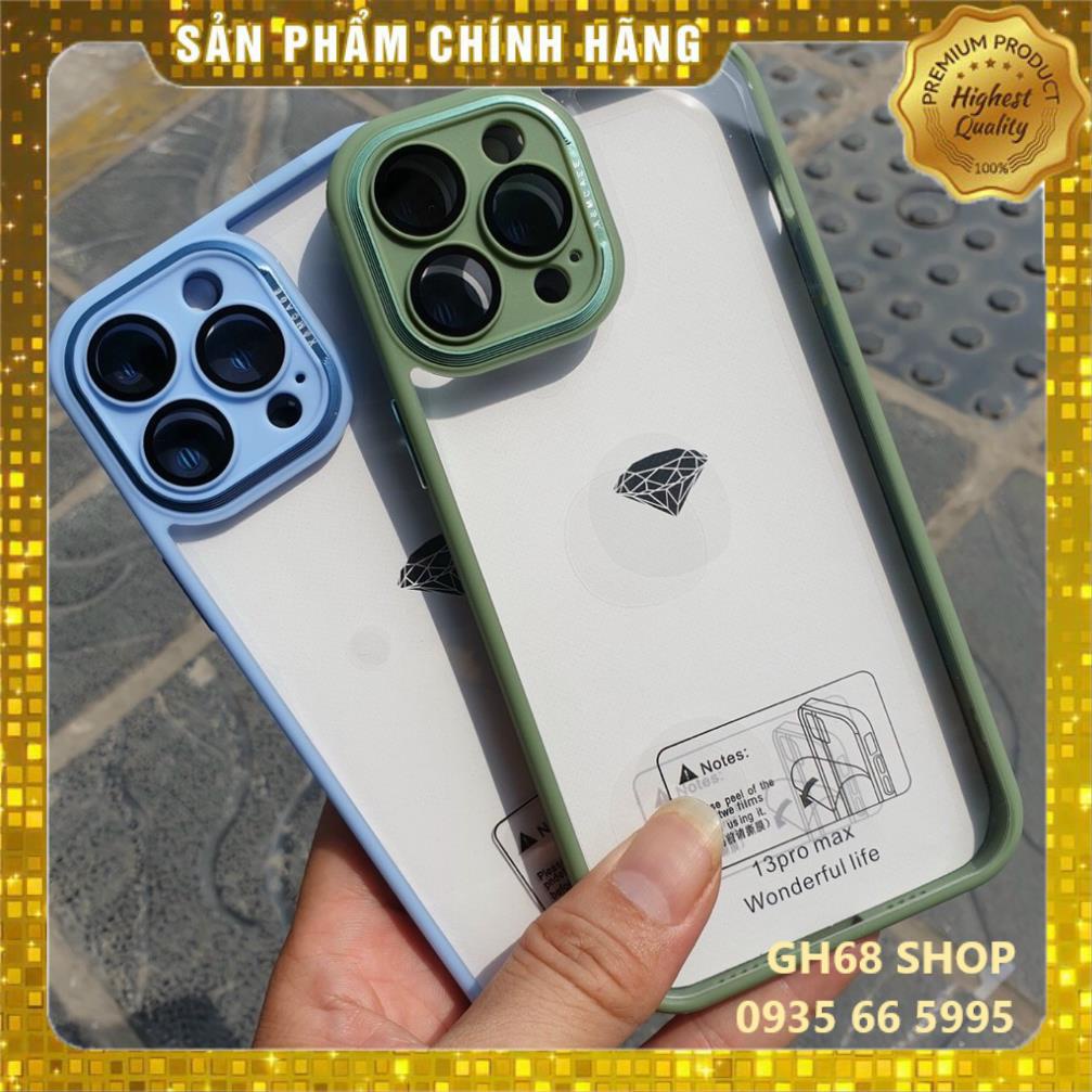 Ốp lưng X&M Skin bảo vệ camera lưng trong viền màu iPhone 15/14/13/12 Series - Siêu đẹp, Bảo vệ Camera